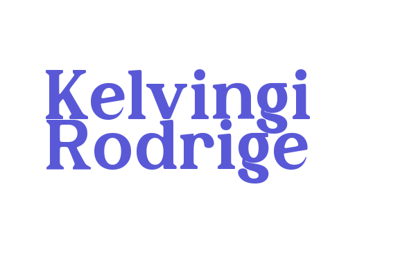 Kelvingi Rodrige Font