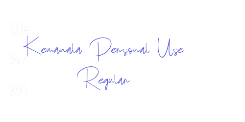 Kemanala Personal Use Regular-font-download
