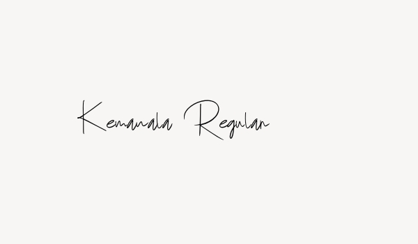 Kemanala Regular Font