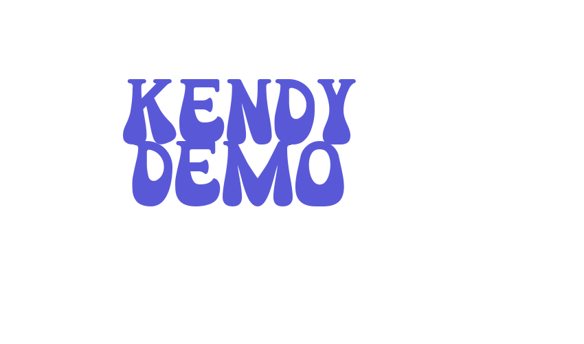 Kendy Demo Font