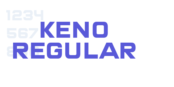 Keno Regular font free