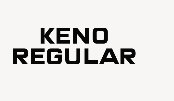 Keno Regular Font