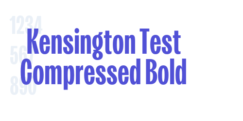 Kensington Test Compressed Bold