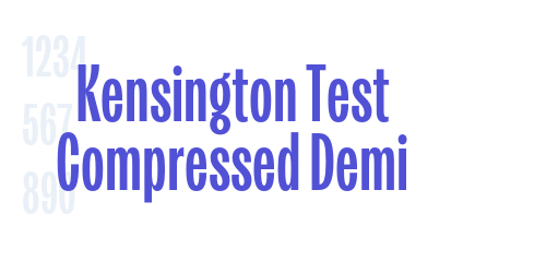 Kensington Test Compressed Demi-font-download