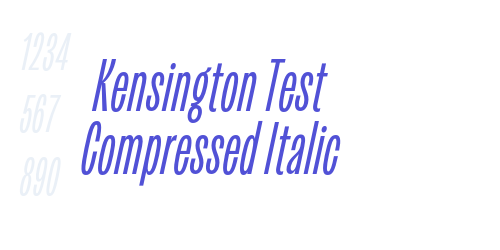 Kensington Test Compressed Italic