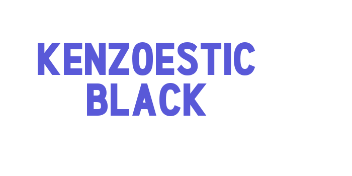 Kenzoestic Black Font Download