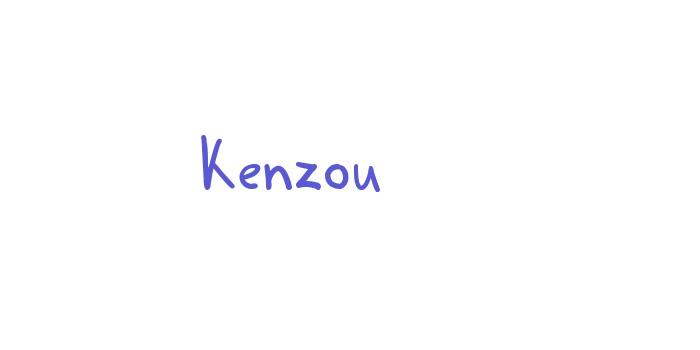 Kenzou Font Download