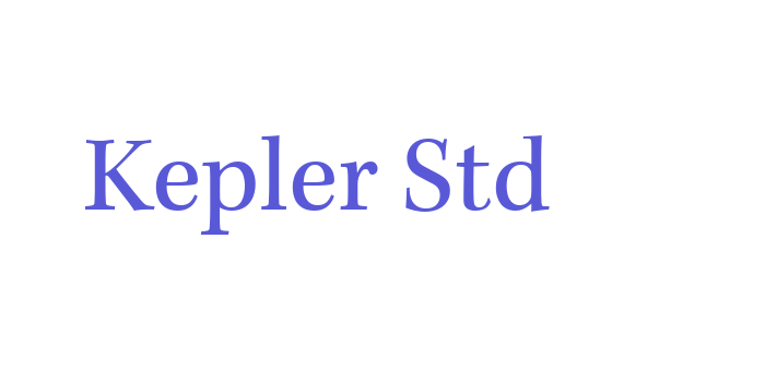 Kepler Std Font