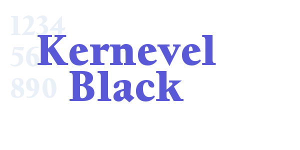 Kernevel Black font free