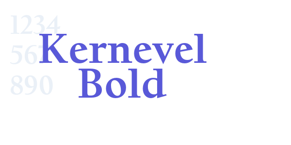 Kernevel Bold font free