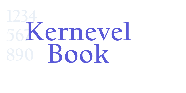 Kernevel Book font free