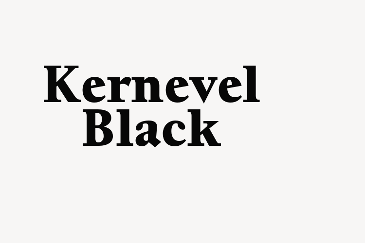 Kernevel Black font download