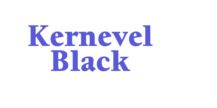 Kernevel Black Font Download