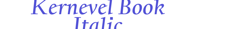 Kernevel Book Italic