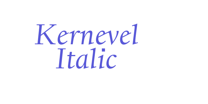 Kernevel Italic Font Download