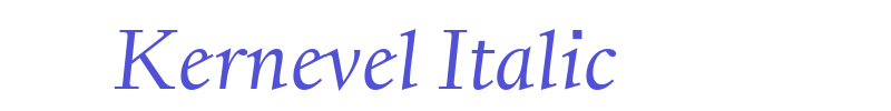 Kernevel Italic