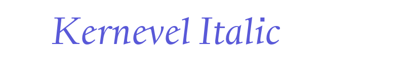 Kernevel Italic