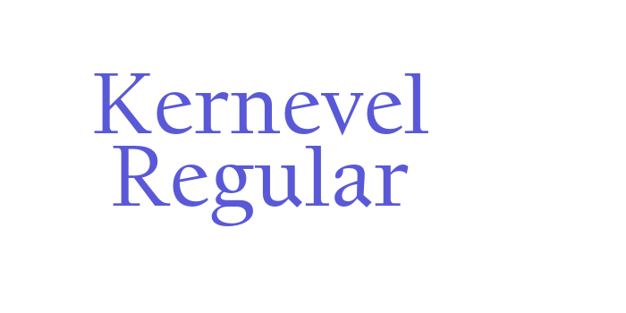 Kernevel Regular Font Download