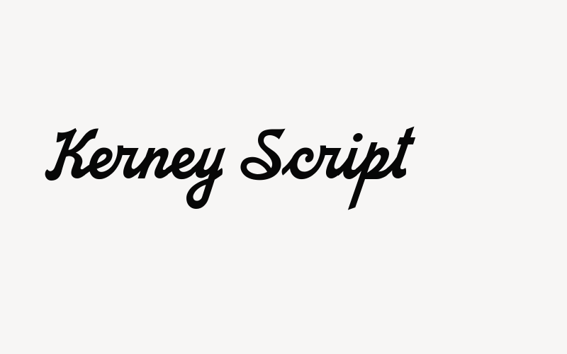 Kerney Script Font