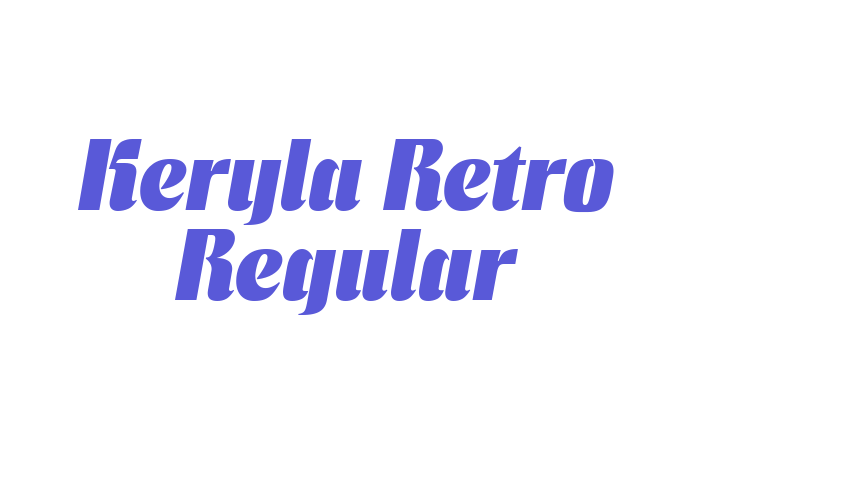 Keryla Retro Regular Font