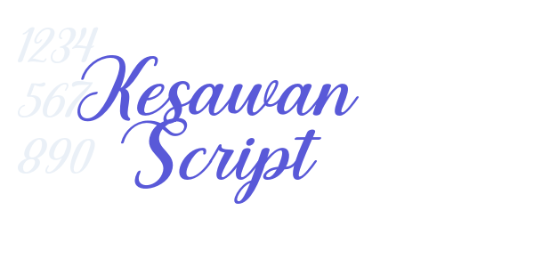 Kesawan Script font