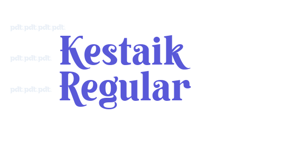 Kestaik Regular font free