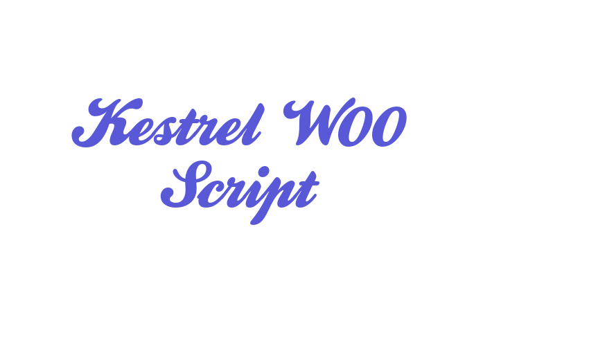 Kestrel W00 Script Font