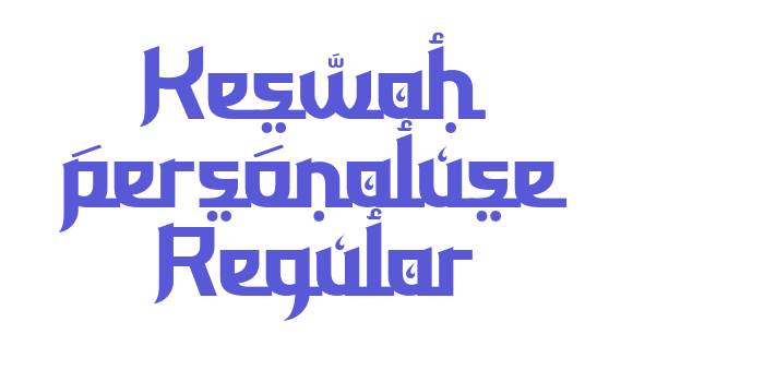 Keswah personaluse Regular Font Download