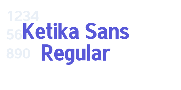 Ketika Sans Regular font