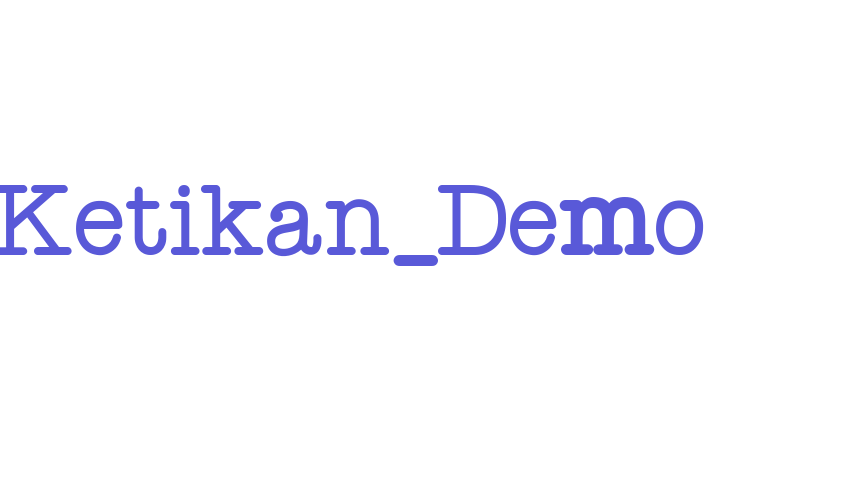 Ketikan_Demo Font Download