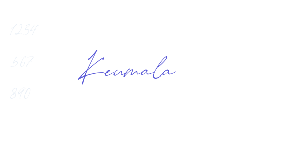 Keumala font