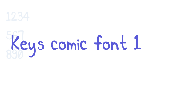 Key’s comic font 1 font free