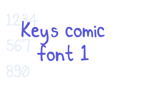 Key’s comic font 1 Font Download