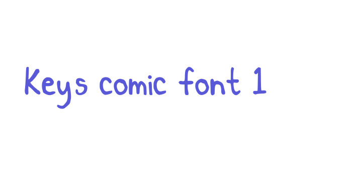 Key’s comic font 1 Font Download