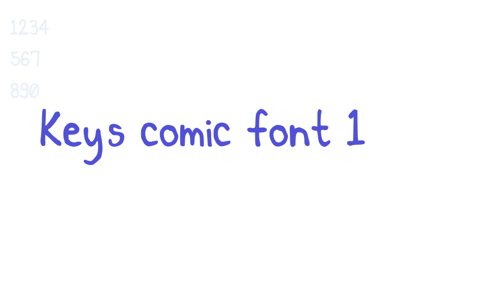 Key’s comic font 1-font-download