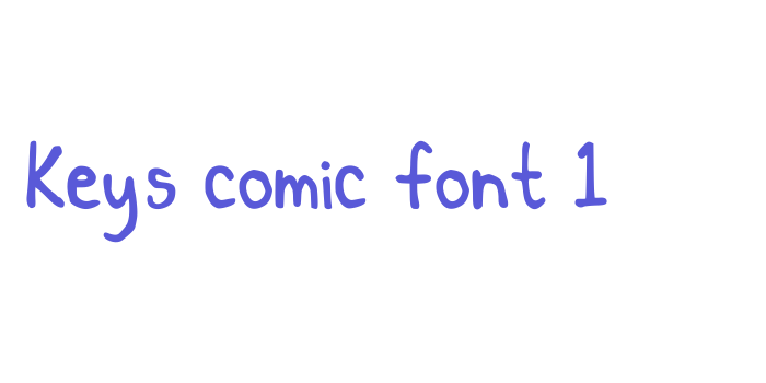 Key’s comic font 1 Font