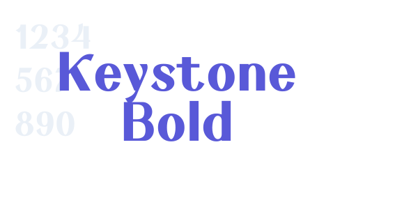 Keystone Bold font free