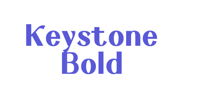 Keystone Bold Font