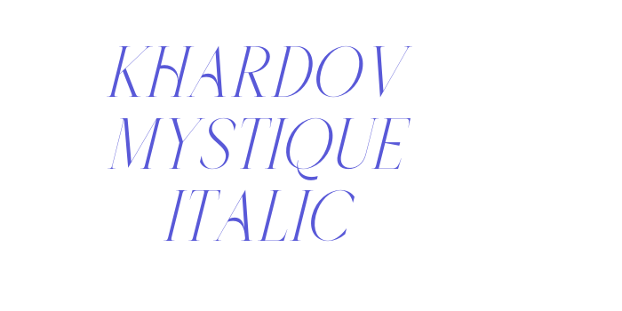 Download Khardov Mystique Italic Font