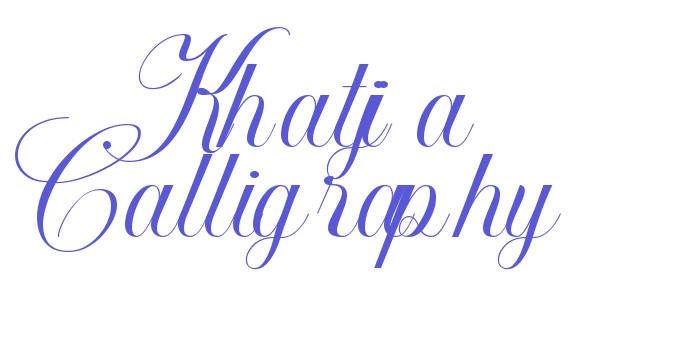 Khatija Calligraphy Font