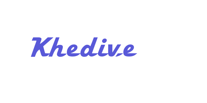 Khedive Font