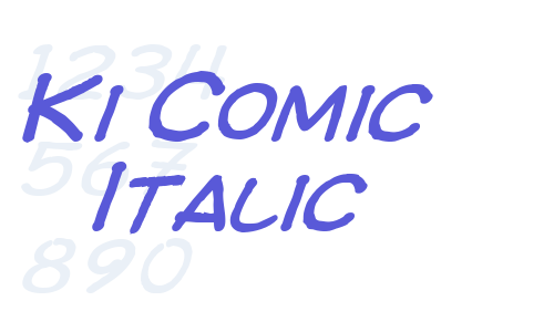 Ki Comic Italic Font Download