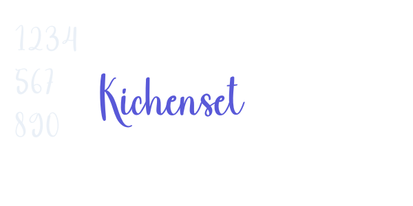 Kichenset font free