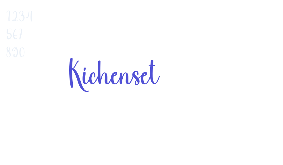 Kichenset-font-download