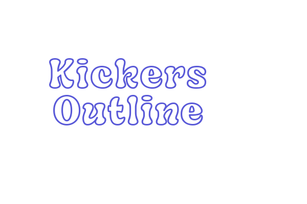 Kickers Outline Font