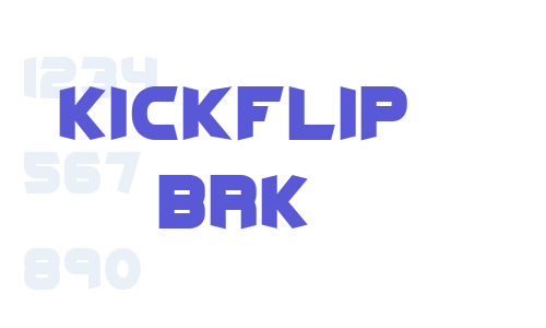 Kickflip BRK Font