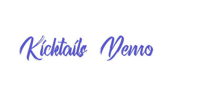 Kicktails Demo Font Download