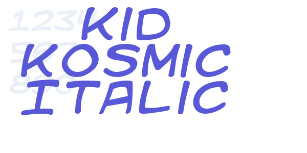 Kid Kosmic Italic font