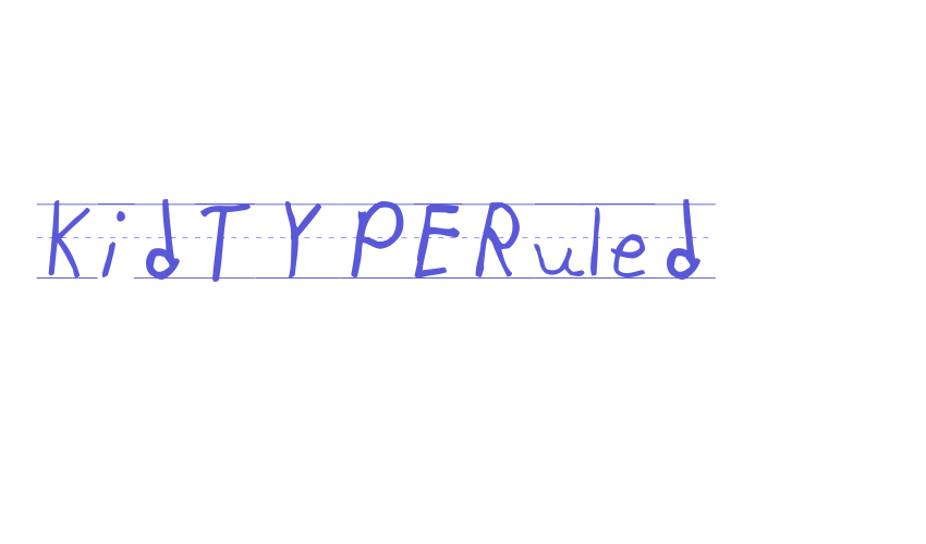 KidTYPERuled Font