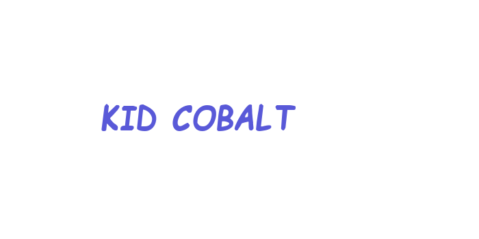 Kid Cobalt Font